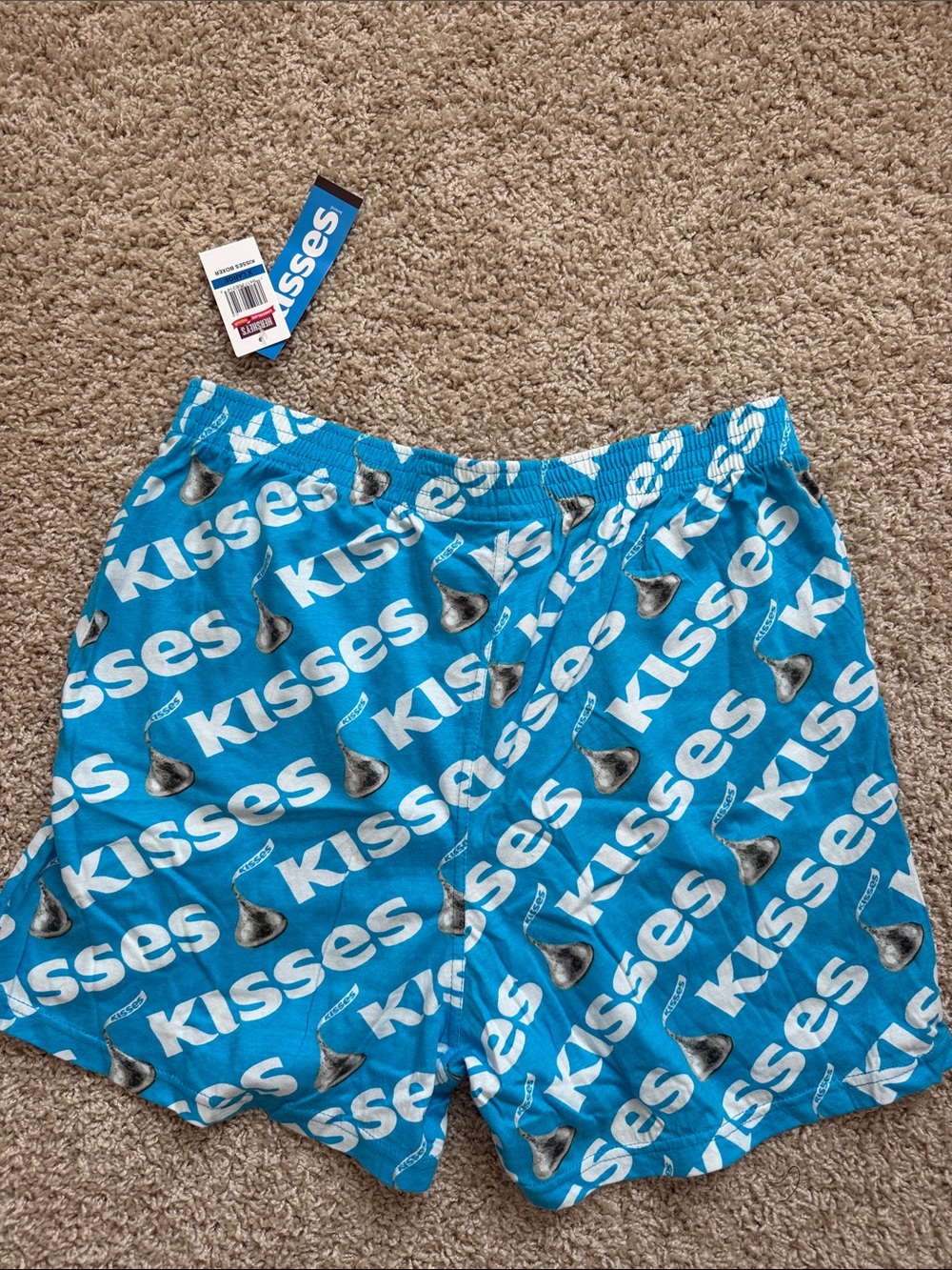 NWT Hershey Kisses Print Blue Boxer Shorts - Picture 5 of 5